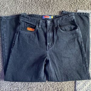 Empyre Loose Fit Black Shmutz Wash Skate Jeans